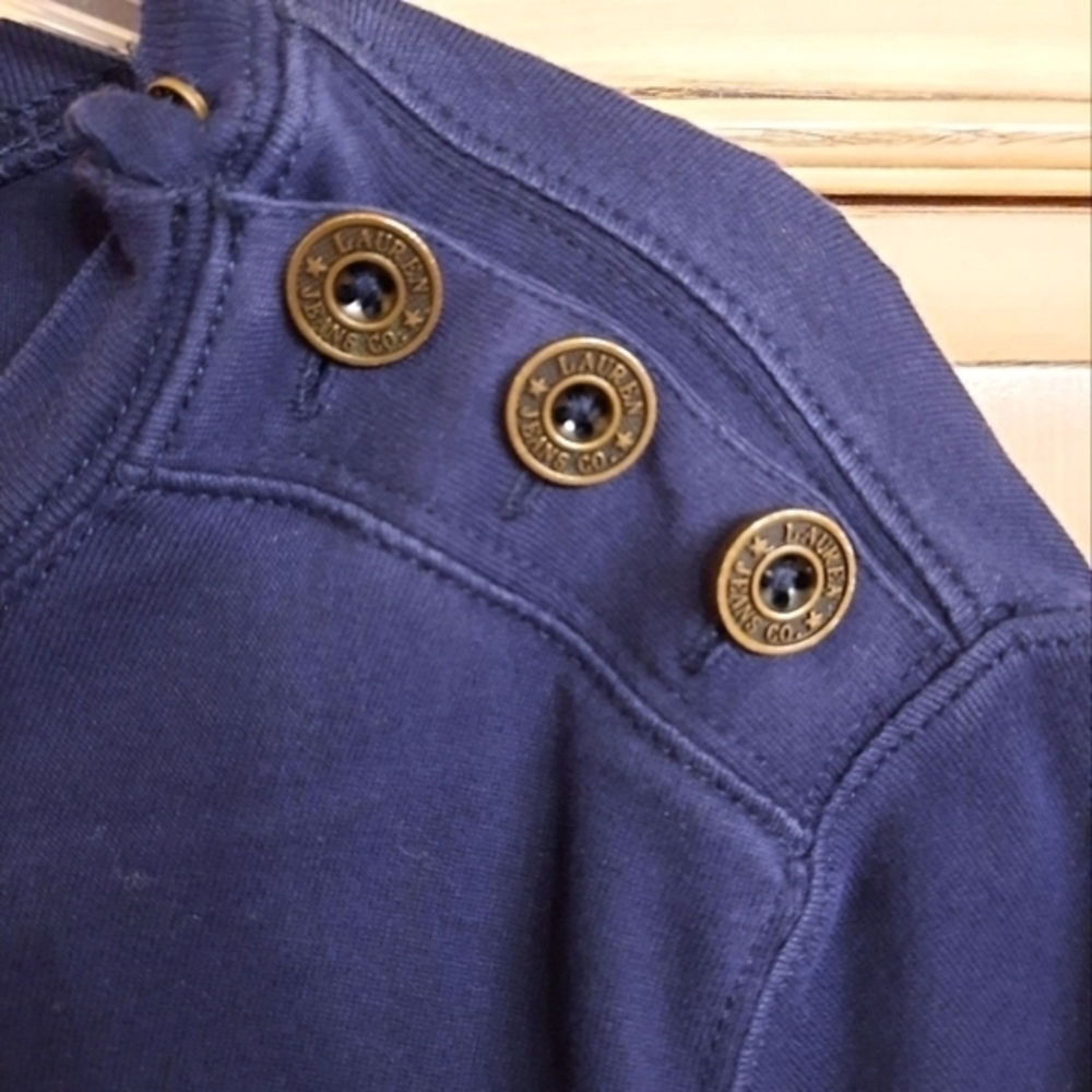 Lauren Jeans Co. Polo Ralph Lauren XL Navy Top! EXTRA‎ LARGE - Picture 2 of 4